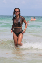 Singer Christina Milian, 35, in a black mesh bikini at the beach in Miami Beach, Florida.
<p>
Pictured: Christina Milian
<b>Ref: SPL1556829  190817  </b><br />
Picture by: Splash News<br />
</p><p>
<b>Splash News and Pictures</b><br />
Los Angeles:	310-821-2666<br />
New York:	212-619-2666<br />
London:	870-934-2666<br />
photodesk@splashnews.com<br />
</p>