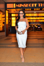 New York, NY -  - Rihanna is jaw-dropping in all white as she arrives at her hairstylist Yusef Williams’ Porcelain Ball in NYC.  Pictured: Rihanna  BACKGRID USA 13 OCTOBER 2019  BYLINE MUST READ: Jawad Elatab / BACKGRID  USA: +1 310 798 9111 / usasales@backgrid.com  UK: +44 208 344 2007 / uksales@backgrid.com  *UK Clients - Pictures Containing Children
Please Pixelate Face Prior To Publication*