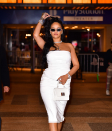 NEW YORK, NY - OCTOBER 13:  Rihanna leaves the PlayStation Theater in Times Square on October 13, 2019 in New York City.  (Photo by James Devaney/GC Images)