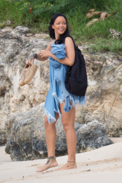 EXCLUSIVE: **PREMIUM RATES APPLY** December 26th 2015: Rihanna seen leaving her villa with a friend to go to pirate ship for a party in Barbados.
<p>
Pictured: Rihanna
<b>Ref: SPL1200873  271215   EXCLUSIVE</b><br />
Picture by: Splash News<br />
</p><p>
<b>Splash News and Pictures</b><br />
Los Angeles:	310-821-2666<br />
New York:	212-619-2666<br />
London:	870-934-2666<br />
photodesk@splashnews.com<br />
</p>