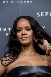 Mandatory Credit: Photo by Nicola Marfisi/AGF/REX/Shutterstock (9565278ab)
Rihanna
'Fenty' by Rihanna makeup launch, Milan, Italy - 05 Apr 2018