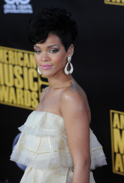 Mandatory Credit: Photo by Jim Ruymen/UPI/Shutterstock (12290491ci)
Singer Rihanna arrives at the 2008 American Music Awards in Los Angeles on November 23, 2008.
American Music Awards in La, Los Angeles, California - 24 Nov 2008