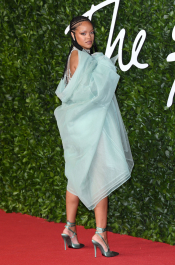 LONDON, ENGLAND - DECEMBER 02: Rihanna attends The Fashion Awards 2019 at the Royal Albert Hall on December 02, 2019 in London, England. (Photo by Karwai Tang/WireImage)