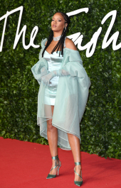 LONDON, ENGLAND - DECEMBER 02: Rihanna attends The Fashion Awards 2019 at the Royal Albert Hall on December 02, 2019 in London, England. (Photo by Karwai Tang/WireImage)