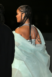 LONDON, ENGLAND - DECEMBER 02: Rihanna arrives at The Fashion Awards 2019 held at Royal Albert Hall on December 02, 2019 in London, England. (Photo by Ricky Vigil M/GC Images)