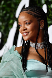 LONDON, ENGLAND - DECEMBER 02: Rihanna arrives at The Fashion Awards 2019 held at Royal Albert Hall on December 02, 2019 in London, England. (Photo by Gareth Cattermole/BFC/Getty Images)