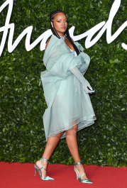 LONDON, ENGLAND - DECEMBER 02: Rihanna attends The Fashion Awards 2019 at the Royal Albert Hall on December 02, 2019 in London, England. (Photo by Karwai Tang/WireImage)