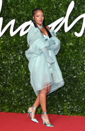 LONDON, ENGLAND - DECEMBER 02: Rihanna attends The Fashion Awards 2019 at the Royal Albert Hall on December 02, 2019 in London, England. (Photo by Karwai Tang/WireImage)