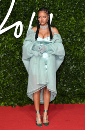 LONDON, ENGLAND - DECEMBER 02: Rihanna attends The Fashion Awards 2019 at the Royal Albert Hall on December 02, 2019 in London, England. (Photo by Karwai Tang/WireImage)