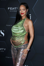 Mandatory Credit: Photo by Matt Baron/Shutterstock (12800783ao)
Rihanna wearing The Attico
Fenty Beauty and Fenty Skin photocall, Los Angeles, California, USA - 11 Feb 2022