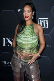 Mandatory Credit: Photo by Matt Baron/Shutterstock (12800783av)
Rihanna wearing The Attico
Fenty Beauty and Fenty Skin photocall, Los Angeles, California, USA - 11 Feb 2022