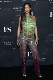 Mandatory Credit: Photo by John Salangsang/Shutterstock (12800782bv)
Rihanna
Fenty Beauty and Fenty Skin photocall, Los Angeles, California, USA - 11 Feb 2022