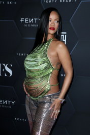 Mandatory Credit: Photo by Matt Baron/Shutterstock (12800783aq)
Rihanna wearing The Attico
Fenty Beauty and Fenty Skin photocall, Los Angeles, California, USA - 11 Feb 2022