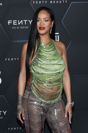 Mandatory Credit: Photo by John Salangsang/Shutterstock (12800782bx)
Rihanna
Fenty Beauty and Fenty Skin photocall, Los Angeles, California, USA - 11 Feb 2022