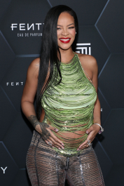 Mandatory Credit: Photo by John Salangsang/Shutterstock (12800782cb)
Rihanna
Fenty Beauty and Fenty Skin photocall, Los Angeles, California, USA - 11 Feb 2022