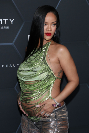 Mandatory Credit: Photo by John Salangsang/Shutterstock (12800782fo)
Rihanna
Fenty Beauty and Fenty Skin photocall, Los Angeles, California, USA - 11 Feb 2022