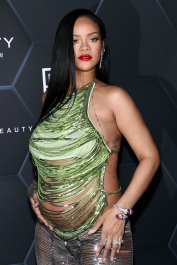 Mandatory Credit: Photo by John Salangsang/Shutterstock (12800782fp)
Rihanna
Fenty Beauty and Fenty Skin photocall, Los Angeles, California, USA - 11 Feb 2022