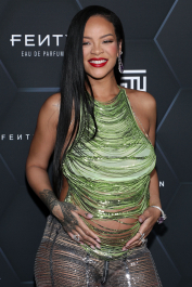 Mandatory Credit: Photo by John Salangsang/Shutterstock (12800782fm)
Rihanna
Fenty Beauty and Fenty Skin photocall, Los Angeles, California, USA - 11 Feb 2022