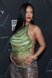 Mandatory Credit: Photo by John Salangsang/Shutterstock (12800782fn)
Rihanna
Fenty Beauty and Fenty Skin photocall, Los Angeles, California, USA - 11 Feb 2022