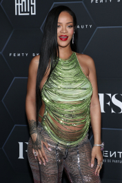 Mandatory Credit: Photo by John Salangsang/Shutterstock (12800782fj)
Rihanna
Fenty Beauty and Fenty Skin photocall, Los Angeles, California, USA - 11 Feb 2022