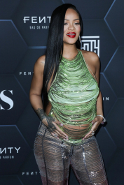 Hollywood, CA  - Fenty Beauty And Fenty Skin Celebration Hosted By Rihanna held at Goya Studios in Hollywood.  Pictured: Rihanna, Robyn Rihanna Fenty NH  BACKGRID USA 11 FEBRUARY 2022  BYLINE MUST READ: Image Press / BACKGRID  USA: +1 310 798 9111 / usasales@backgrid.com  UK: +44 208 344 2007 / uksales@backgrid.com  *UK Clients - Pictures Containing Children
Please Pixelate Face Prior To Publication*