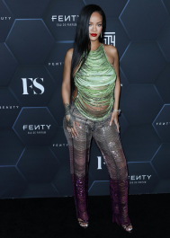 Hollywood, CA  - Fenty Beauty And Fenty Skin Celebration Hosted By Rihanna held at Goya Studios in Hollywood.  Pictured: Rihanna, Robyn Rihanna Fenty NH  BACKGRID USA 11 FEBRUARY 2022  BYLINE MUST READ: Image Press / BACKGRID  USA: +1 310 798 9111 / usasales@backgrid.com  UK: +44 208 344 2007 / uksales@backgrid.com  *UK Clients - Pictures Containing Children
Please Pixelate Face Prior To Publication*