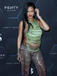 Hollywood, CA  - Fenty Beauty And Fenty Skin Celebration Hosted By Rihanna held at Goya Studios in Hollywood.  Pictured: Rihanna, Robyn Rihanna Fenty NH  BACKGRID USA 11 FEBRUARY 2022  BYLINE MUST READ: Image Press / BACKGRID  USA: +1 310 798 9111 / usasales@backgrid.com  UK: +44 208 344 2007 / uksales@backgrid.com  *UK Clients - Pictures Containing Children
Please Pixelate Face Prior To Publication*