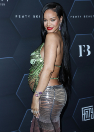 Hollywood, CA  - Fenty Beauty And Fenty Skin Celebration Hosted By Rihanna held at Goya Studios in Hollywood.  Pictured: Rihanna, Robyn Rihanna Fenty NH  BACKGRID USA 11 FEBRUARY 2022  BYLINE MUST READ: Image Press / BACKGRID  USA: +1 310 798 9111 / usasales@backgrid.com  UK: +44 208 344 2007 / uksales@backgrid.com  *UK Clients - Pictures Containing Children
Please Pixelate Face Prior To Publication*