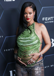 Hollywood, CA  - Fenty Beauty And Fenty Skin Celebration Hosted By Rihanna held at Goya Studios in Hollywood.  Pictured: Rihanna, Robyn Rihanna Fenty NH  BACKGRID USA 11 FEBRUARY 2022  BYLINE MUST READ: Image Press / BACKGRID  USA: +1 310 798 9111 / usasales@backgrid.com  UK: +44 208 344 2007 / uksales@backgrid.com  *UK Clients - Pictures Containing Children
Please Pixelate Face Prior To Publication*