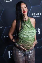 Hollywood, CA  - Fenty Beauty And Fenty Skin Celebration Hosted By Rihanna held at Goya Studios in Hollywood.  Pictured: Rihanna, Robyn Rihanna Fenty NH  BACKGRID USA 11 FEBRUARY 2022  BYLINE MUST READ: Image Press / BACKGRID  USA: +1 310 798 9111 / usasales@backgrid.com  UK: +44 208 344 2007 / uksales@backgrid.com  *UK Clients - Pictures Containing Children
Please Pixelate Face Prior To Publication*