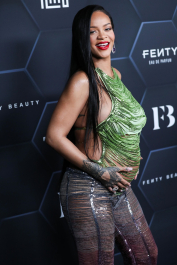 Hollywood, CA  - Fenty Beauty And Fenty Skin Celebration Hosted By Rihanna held at Goya Studios in Hollywood.  Pictured: Rihanna, Robyn Rihanna Fenty NH  BACKGRID USA 11 FEBRUARY 2022  BYLINE MUST READ: Image Press / BACKGRID  USA: +1 310 798 9111 / usasales@backgrid.com  UK: +44 208 344 2007 / uksales@backgrid.com  *UK Clients - Pictures Containing Children
Please Pixelate Face Prior To Publication*