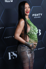 Hollywood, CA  - Fenty Beauty And Fenty Skin Celebration Hosted By Rihanna held at Goya Studios in Hollywood.  Pictured: Rihanna, Robyn Rihanna Fenty NH  BACKGRID USA 11 FEBRUARY 2022  BYLINE MUST READ: Image Press / BACKGRID  USA: +1 310 798 9111 / usasales@backgrid.com  UK: +44 208 344 2007 / uksales@backgrid.com  *UK Clients - Pictures Containing Children
Please Pixelate Face Prior To Publication*