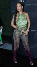 Hollywood, CA  - Fenty Beauty And Fenty Skin Celebration Hosted By Rihanna held at Goya Studios in Hollywood.  Pictured: Rihanna, Robyn Rihanna Fenty NH  BACKGRID USA 11 FEBRUARY 2022  BYLINE MUST READ: Image Press / BACKGRID  USA: +1 310 798 9111 / usasales@backgrid.com  UK: +44 208 344 2007 / uksales@backgrid.com  *UK Clients - Pictures Containing Children
Please Pixelate Face Prior To Publication*