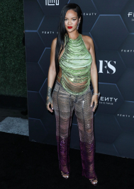 Hollywood, CA  - Fenty Beauty And Fenty Skin Celebration Hosted By Rihanna held at Goya Studios in Hollywood.  Pictured: Rihanna, Robyn Rihanna Fenty NH  BACKGRID USA 11 FEBRUARY 2022  BYLINE MUST READ: Image Press / BACKGRID  USA: +1 310 798 9111 / usasales@backgrid.com  UK: +44 208 344 2007 / uksales@backgrid.com  *UK Clients - Pictures Containing Children
Please Pixelate Face Prior To Publication*