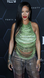 Hollywood, CA  - Fenty Beauty And Fenty Skin Celebration Hosted By Rihanna held at Goya Studios in Hollywood.  Pictured: Rihanna, Robyn Rihanna Fenty NH  BACKGRID USA 11 FEBRUARY 2022  BYLINE MUST READ: Image Press / BACKGRID  USA: +1 310 798 9111 / usasales@backgrid.com  UK: +44 208 344 2007 / uksales@backgrid.com  *UK Clients - Pictures Containing Children
Please Pixelate Face Prior To Publication*