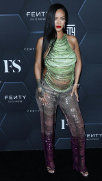 Hollywood, CA  - Fenty Beauty And Fenty Skin Celebration Hosted By Rihanna held at Goya Studios in Hollywood.  Pictured: Rihanna, Robyn Rihanna Fenty NH  BACKGRID USA 11 FEBRUARY 2022  BYLINE MUST READ: Image Press / BACKGRID  USA: +1 310 798 9111 / usasales@backgrid.com  UK: +44 208 344 2007 / uksales@backgrid.com  *UK Clients - Pictures Containing Children
Please Pixelate Face Prior To Publication*