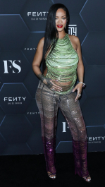 Hollywood, CA  - Fenty Beauty And Fenty Skin Celebration Hosted By Rihanna held at Goya Studios in Hollywood.  Pictured: Rihanna, Robyn Rihanna Fenty NH  BACKGRID USA 11 FEBRUARY 2022  BYLINE MUST READ: Image Press / BACKGRID  USA: +1 310 798 9111 / usasales@backgrid.com  UK: +44 208 344 2007 / uksales@backgrid.com  *UK Clients - Pictures Containing Children
Please Pixelate Face Prior To Publication*