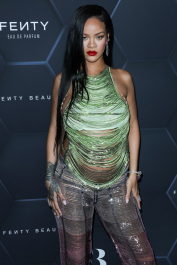 Hollywood, CA  - Fenty Beauty And Fenty Skin Celebration Hosted By Rihanna held at Goya Studios in Hollywood.  Pictured: Rihanna, Robyn Rihanna Fenty NH  BACKGRID USA 11 FEBRUARY 2022  BYLINE MUST READ: Image Press / BACKGRID  USA: +1 310 798 9111 / usasales@backgrid.com  UK: +44 208 344 2007 / uksales@backgrid.com  *UK Clients - Pictures Containing Children
Please Pixelate Face Prior To Publication*