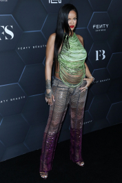 Hollywood, CA  - Fenty Beauty And Fenty Skin Celebration Hosted By Rihanna held at Goya Studios in Hollywood.  Pictured: Rihanna, Robyn Rihanna Fenty NH  BACKGRID USA 11 FEBRUARY 2022  BYLINE MUST READ: Image Press / BACKGRID  USA: +1 310 798 9111 / usasales@backgrid.com  UK: +44 208 344 2007 / uksales@backgrid.com  *UK Clients - Pictures Containing Children
Please Pixelate Face Prior To Publication*