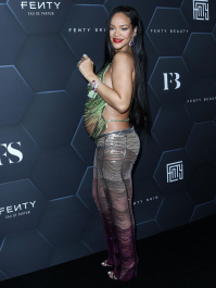 Hollywood, CA  - Fenty Beauty And Fenty Skin Celebration Hosted By Rihanna held at Goya Studios in Hollywood.  Pictured: Rihanna, Robyn Rihanna Fenty NH  BACKGRID USA 11 FEBRUARY 2022  BYLINE MUST READ: Image Press / BACKGRID  USA: +1 310 798 9111 / usasales@backgrid.com  UK: +44 208 344 2007 / uksales@backgrid.com  *UK Clients - Pictures Containing Children
Please Pixelate Face Prior To Publication*