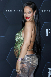 Hollywood, CA  - Fenty Beauty And Fenty Skin Celebration Hosted By Rihanna held at Goya Studios in Hollywood.  Pictured: Rihanna, Robyn Rihanna Fenty NH  BACKGRID USA 11 FEBRUARY 2022  BYLINE MUST READ: Image Press / BACKGRID  USA: +1 310 798 9111 / usasales@backgrid.com  UK: +44 208 344 2007 / uksales@backgrid.com  *UK Clients - Pictures Containing Children
Please Pixelate Face Prior To Publication*