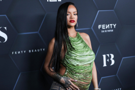 Hollywood, CA  - Fenty Beauty And Fenty Skin Celebration Hosted By Rihanna held at Goya Studios in Hollywood.  Pictured: Rihanna, Robyn Rihanna Fenty NH  BACKGRID USA 11 FEBRUARY 2022  BYLINE MUST READ: Image Press / BACKGRID  USA: +1 310 798 9111 / usasales@backgrid.com  UK: +44 208 344 2007 / uksales@backgrid.com  *UK Clients - Pictures Containing Children
Please Pixelate Face Prior To Publication*