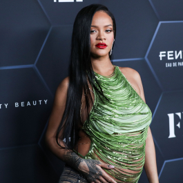 Hollywood, CA  - Fenty Beauty And Fenty Skin Celebration Hosted By Rihanna held at Goya Studios in Hollywood.  Pictured: Rihanna, Robyn Rihanna Fenty NH  BACKGRID USA 11 FEBRUARY 2022  BYLINE MUST READ: Image Press / BACKGRID  USA: +1 310 798 9111 / usasales@backgrid.com  UK: +44 208 344 2007 / uksales@backgrid.com  *UK Clients - Pictures Containing Children
Please Pixelate Face Prior To Publication*