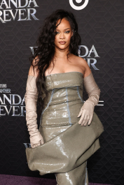 Mandatory Credit: Photo by John Salangsang/Shutterstock (13499847us)
Rihanna
'Wakanda Forever' premiere, Arrivals, Los Angeles, California, USA - 26 Oct 2022