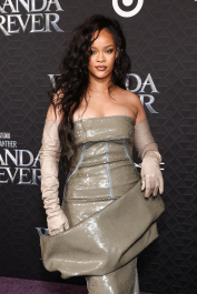 Mandatory Credit: Photo by John Salangsang/Shutterstock (13499847uq)
Rihanna
'Wakanda Forever' premiere, Arrivals, Los Angeles, California, USA - 26 Oct 2022