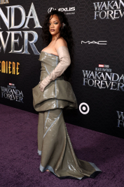 Mandatory Credit: Photo by John Salangsang/Shutterstock (13499847px)
Rihanna
'Wakanda Forever' premiere, Arrivals, Los Angeles, California, USA - 26 Oct 2022