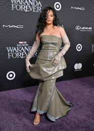 HOLLYWOOD, CALIFORNIA - OCTOBER 26: Rihanna attends Marvel Studios' "Black Panther 2: Wakanda Forever" Premiere at Dolby Theatre on October 26, 2022 in Hollywood, California. (Photo by Axelle/Bauer-Griffin/FilmMagic)
