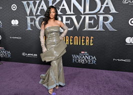 HOLLYWOOD, CALIFORNIA - OCTOBER 26: Rihanna attends Marvel Studios' "Black Panther 2: Wakanda Forever" Premiere at Dolby Theatre on October 26, 2022 in Hollywood, California. (Photo by Axelle/Bauer-Griffin/FilmMagic)