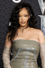 LOS ANGELES, CALIFORNIA - OCTOBER 26:  Rihanna attends Marvel Studios' "Black Panther 2: Wakanda Forever" Premiere at El Capitan Theatre on October 26, 2022 in Los Angeles, California. (Photo by Frazer Harrison/GA/The Hollywood Reporter via Getty Images)