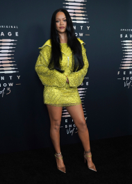 Mandatory Credit: Photo by Jordan Strauss/Invision/AP/Shutterstock (12458244k)
Musician and entrepreneur Rihanna attends an event for her lingerie line Savage X Fenty at the Westin Bonaventure Hotel in Los Angeles on on . The lingerie fashion show, "Savage X Fenty Show Vol. 3," will premiere Friday on Amazon Prime Video
Savage X Fenty Event, Los Angeles, United States - 28 Aug 2021